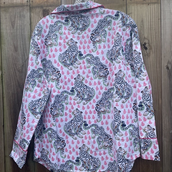 Anthropologie Printfresh pajamas set Tiger Queen. Sz Small New with tags - Picture 5 of 11
